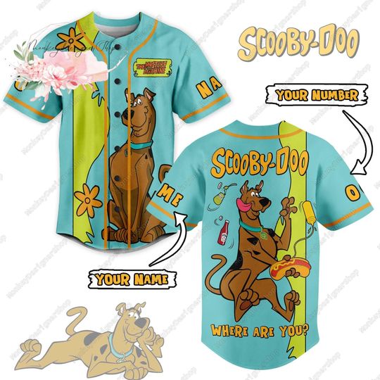 Scooby Doo Jersey, Scooby Doo Jersey Shirt, Disney Dog Jersey Men, Scooby Doo Jersey Women, Scooby Doo Movie Baseball Shirt