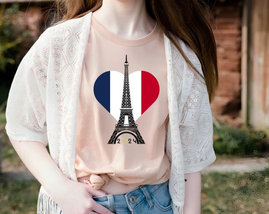 Paris 2024 Olympics T-Shirt | Eiffel Tower Fan Tee | Olympic Apparel | Olympic Souvenir | Olympic Gift | Paris Souvenir | Paris Gift