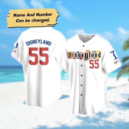 Personalized Mickey And Friends Baseball Jersey, Minnie Jersey Team, Cartoon Characters Baseball Jersey, Magic Kingdom Family Trip Shirt