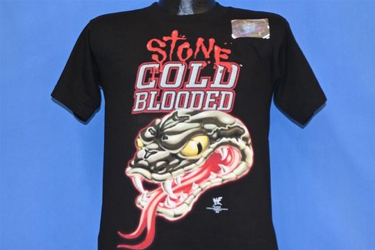 90s WWF Stone Cold Blooded Steve Austin No Mercy Deadstock Wrestling t-shirt Youth Medium