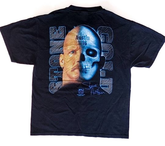 Vtg 1990s WWF Stone Cold Steve Austin Hanes T-Shirt Vintage Sport Tee, Unisex shirt, Wrestling Gift , WWF Wrestling Entertainment shirt
