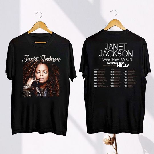 2024 Together Again Tour Janet Jackson Shirt, Janet Jackson 90s Vintage Tee, Janet Jackson Fan Gift, Janet Jackson Merch, Janet Jackson Tee