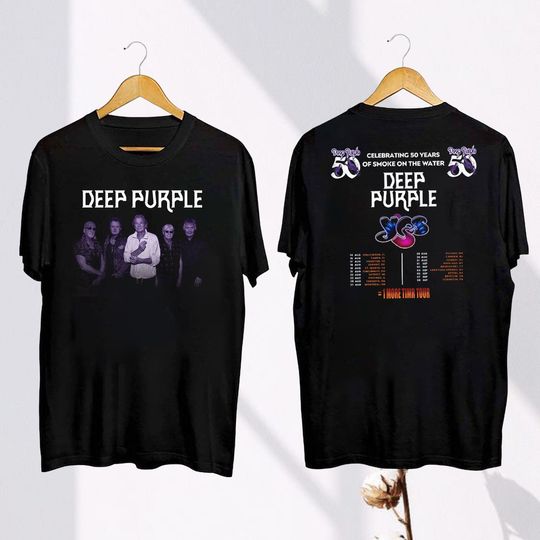 Deep Purple Celebrating 50 Years Tour 2024 Shirt, Deep Purple Band Fan Shirt, Deep Purple 90s Vintage, Deep Purple Merch, Deep Purple Shirt
