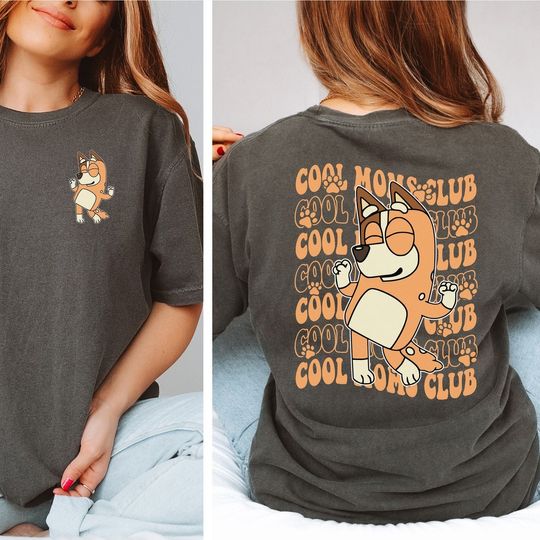 Cool Mom Comfort Colors BlueyDad Shirt, Cool Mom Club T-shirt, BlueyDad Mother's Day Shirt, Bandit BlueyDad Cool Mom's Club Shirt, Mom Birthday Gift