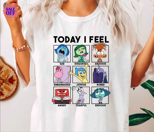 Inside Out Today I Feel T-Shirt, Inside Out Shirt, Inside Out Disney Mental Health Shirt