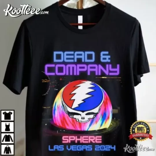 Dead And Company Grateful Dead Las Vegas 2024 T-shirt | Cotton Short Sleeve Music Tour Shirt | Trendy Shirt For Unisex | All Size Available