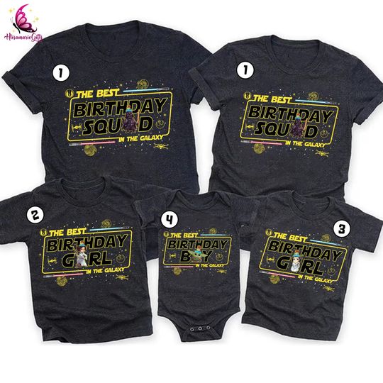 Disneyland Starwars Birthday Shirt, Starwars Squad Shirt, Galaxy's Edge Shirt, Starwars Fan Gift, Family Matching Shirt, Starwars Shirt