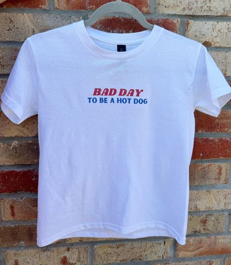 Discover Bad Day To Be A Hot Dog T shirt | Funny Shirt | Summer Casual Cotton Shirt | Unisex Shirt