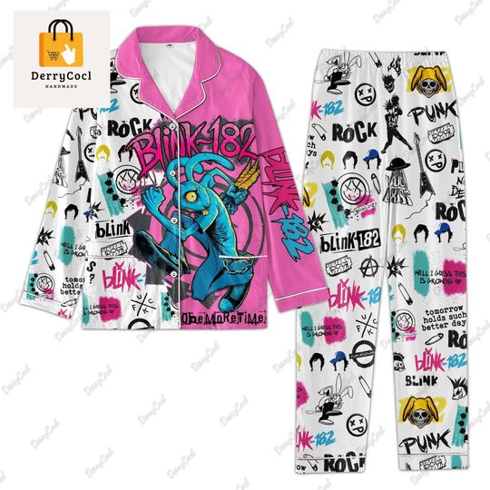 B182 Pajamas Sets, B182 Pajamas Pants, Blink Music Womens Pajamas, B182 Concert Set Of Pajamas Pants