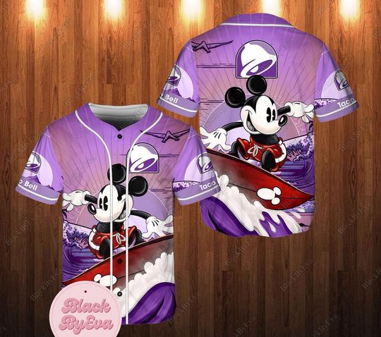 Taco Bell Jersey, Taco Bell Jersey Shirt, Taco Bell Baseball Jersey, Taco Bell Shirt, Mickey Disney Shirt, Athletic Jersey, Jersey Men