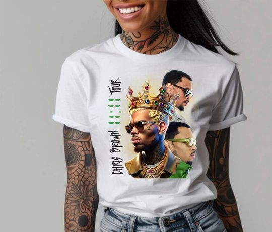 Chris Brown  11:11 Tour cotton tee, Graphic Tshirt for men, women, Unisex, Trending Gifts