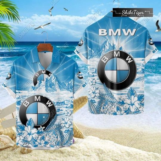 Discover BMW Shirt Short Set, BMW 3D Car Hawaiian Shirt, BMW Logo Button Shirt Short, Sport Car Men Short Sleeve Shirt For Men And Women