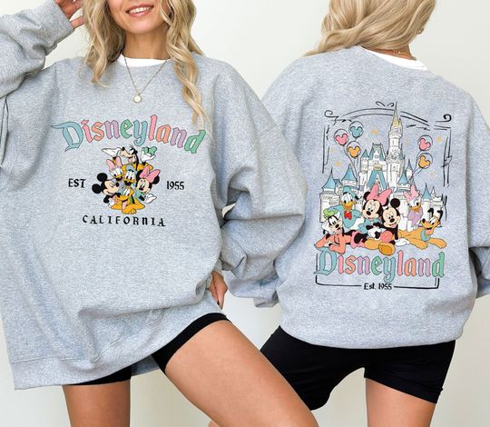 Disneyland Mickey Magic Kingdom Sweatshirt, Disneyland Trip Shirt, Disneyland California Shirt, Disneyland Est 1995, Mickey and Friends Shirt
