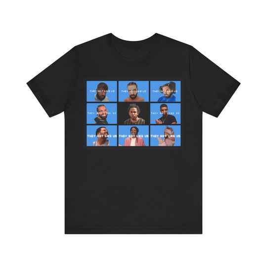 Kendrick Lamar "They Not Like Us" Drake Diss Short Sleeve Tee Unisex Heavy Cotton Tee Hip Hop T-Shirt, Trending shirt, Available in multiple colors