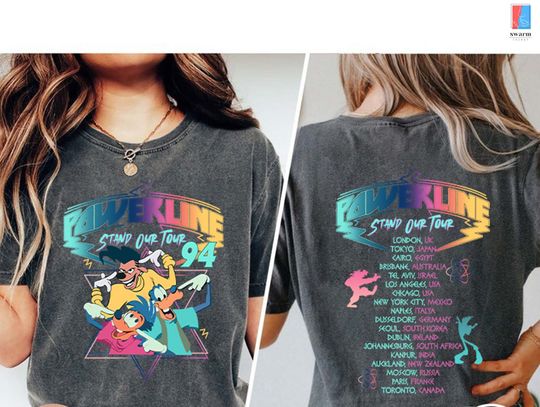 Max Goofy Roxanne Powerline Stand Out Tour Shirt, Max Goofy Roxanne Powerline Shirt, Powerline Tour Shirt, Disneyworld Trip Shirt