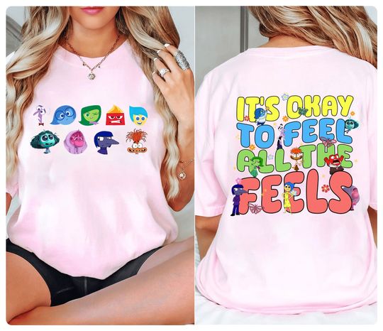Disneyland Inside Out Shirt, Its Okay To Feel All The Feels Shirt, Mental Health Shirt, Pixar Inside Out Shirt, Inside Out Friends Shirt