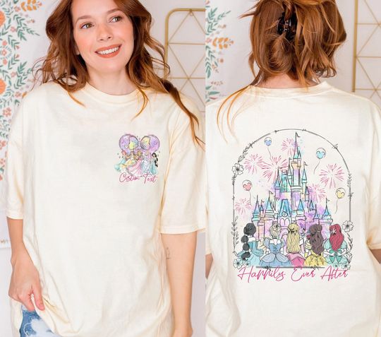 Personalized Disneyland Princess Castle Shirt, Disneyworld Vacation Shirt, Disneyland Minnie Shirt, Girl Trip Shirt, Magic Kingdom Shirt