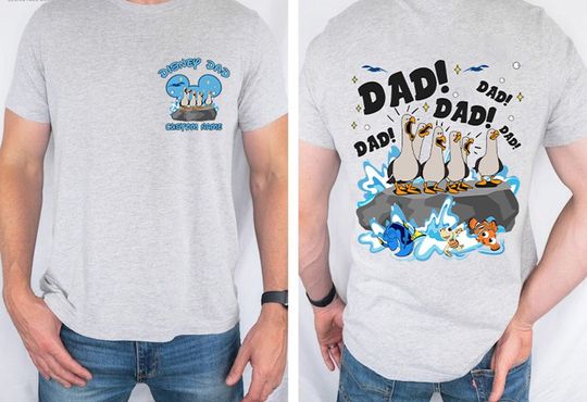Two-sided Pixar Finding Nemo Seagull Mom Dad Shirt, Personalized WDW Disneyland Mom Mom Mom, Father's Day Shirt, Mother's Day Shirt