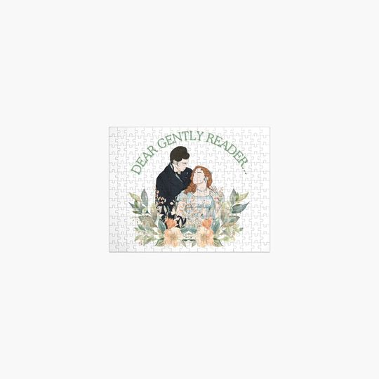 Dear Gentle Reader Polin Jigsaw Puzzle, Bridgerton Colin and Penelope Polin Couple Jigsaw Puzzle, For Family Activity, For Relaxing, Gift Idea, Gift for Fans