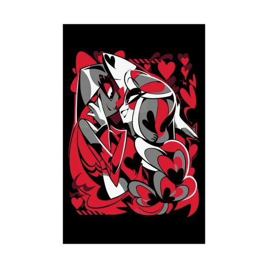 Charlie and Vaggie Hazbin Hotel Matte Vertical Posters | Wall Art Poster | Home Decor | Gift For Hazbin Hotel Lover