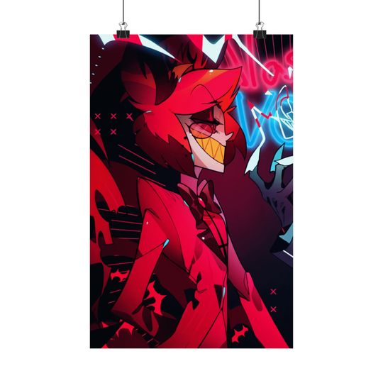 Alastor Half Hazbin Hotel Matte Vertical Posters | Wall Art Poster | Home Decor | Gift For Hazbin Hotel Lover