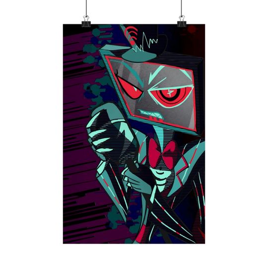 Vox Half Hazbin Hotel Matte Vertical Posters | Wall Art Poster | Home Decor | Gift For Hazbin Hotel Lover