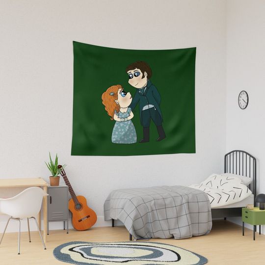 Polin Tapestry, Bridgerton Colin and Penelope Polin Couple Tapestry, Bridgerton Merch, Funny Gift Idea, Gift for Fans