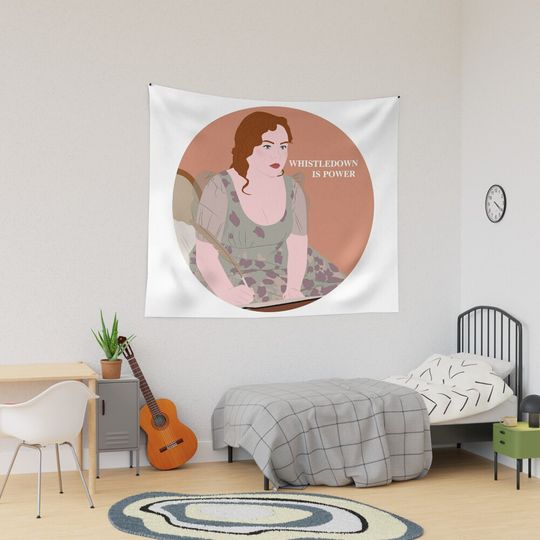 Whistledown Is Power Penelope Featherington Bridgerton Tapestry, Bridgerton Colin and Penelope Polin Couple Tapestry, Bridgerton Merch, Funny Gift Idea, Gift for Fans