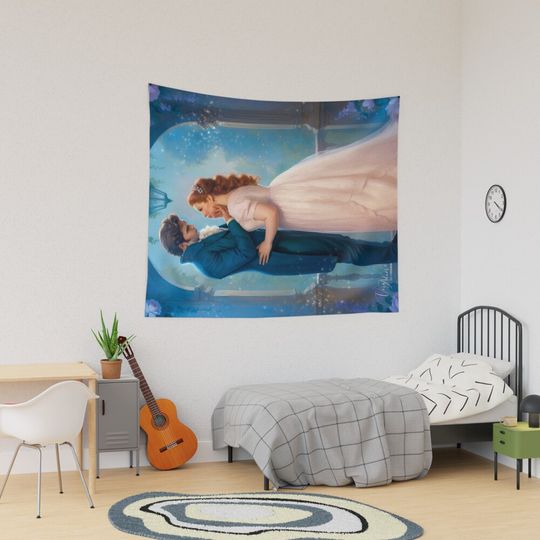 Polin Tapestry, Bridgerton Colin and Penelope Polin Couple Tapestry, Bridgerton Merch, Funny Gift Idea, Gift for Fans