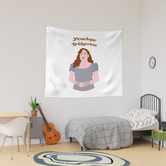 Penelope Bridgerton Tapestry, Bridgerton Colin and Penelope Polin Couple Tapestry, Bridgerton Merch, Funny Gift Idea, Gift for Fans