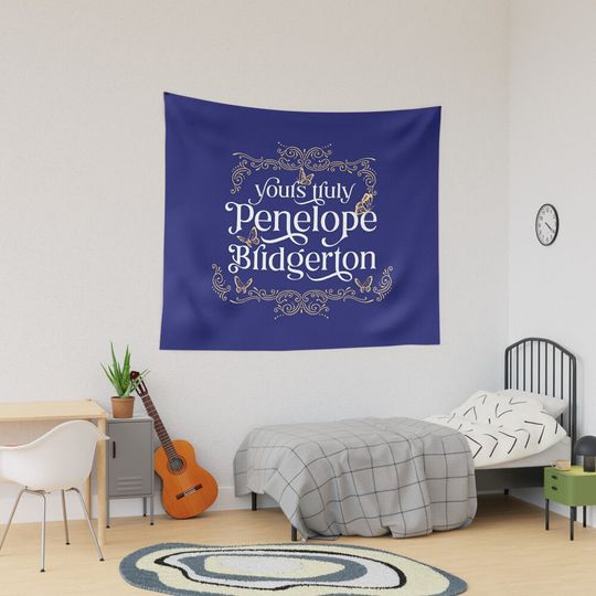 Yours truly, Penelope Bridgerton Tapestry, Bridgerton Colin and Penelope Polin Couple Tapestry, Bridgerton Merch, Funny Gift Idea, Gift for Fans