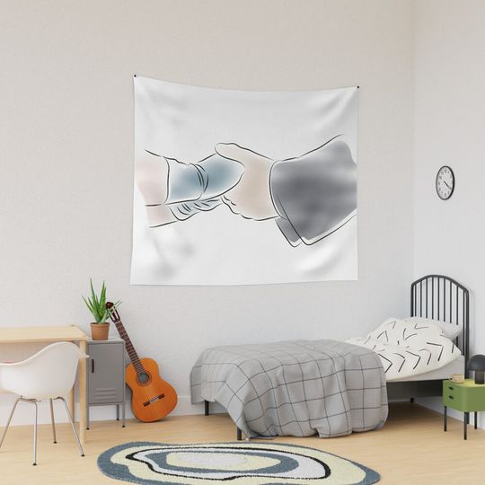 Hands Tapestry, Bridgerton Colin and Penelope Polin Couple Tapestry, Bridgerton Merch, Funny Gift Idea, Gift for Fans