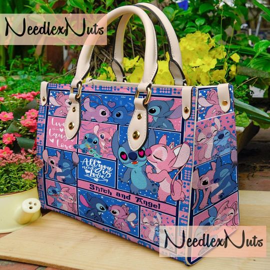 Lilo and Stitch Leather Handbag, Cute Stitch Handbag, Shoulder Bag, Crossbody Bag, Shopping Bag