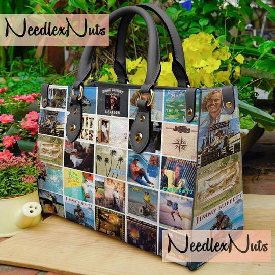 Jimmy Buffett Leather Handbag, Jimmy Buffett Handbag