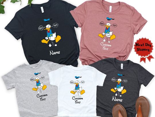 Angry Donald Duck tee, Donald Duck Swearing t-shirt, Disney Dad shirt, Vacation Disney tee