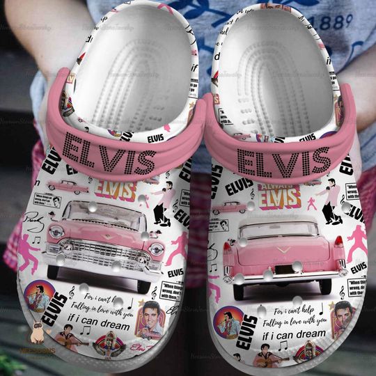 Elvis Presley Clogs, Elvis Presley Clogs, Elvis Presley Summer Shoes, Elvis King Shoes, Rock And Roll Sandals, Gift For Elvis Fan