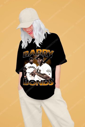Barry Bonds The Eras T Shirt, Unisex Shirt, Unisex Cotton Vintage 90's Graphic Tee, 90's Retro Shirt