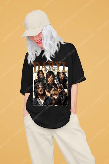 Retro Daryl Dixon Shirt -Daryl Dixon Sweatshirt,Daryl Dixon Tshirt, Unisex Cotton Vintage 90's Graphic Tee, 90's Retro Shirt