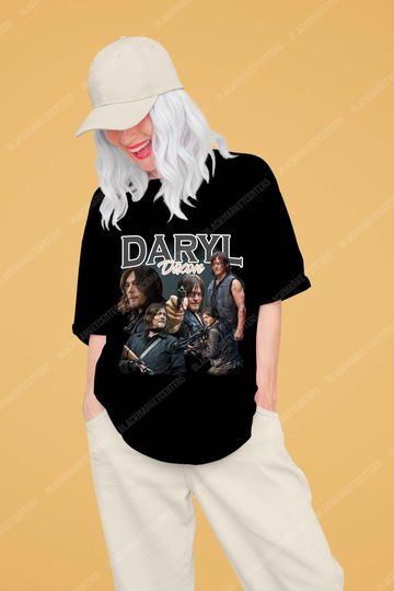 Retro Daryl Dixon Shirt -Daryl Dixon Shirt, Daryl Dixon Tshirt, Daryl Dixon T-shirt, Unisex Cotton Vintage 90's Graphic Tee, 90's Retro Shirt