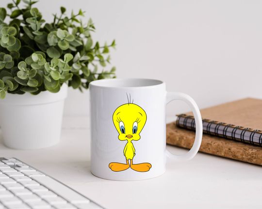 Tweety Bird 15 Ounce Mug, Cat Mug, Cartoon Mug, Funny Mug, Coffee Cup Mug, Cute Mug