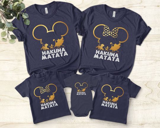 Disney Lion King Hakuna Matata Unisex T-Shirt, Disney Family Matching Tee, Animal Kingdom Shirt, Lion King Shirt