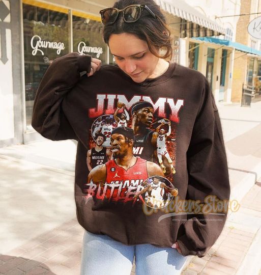 Jimmy Butler Sweatshirt, Basketball shirt, Classic 90s Graphic Tee, Unisex, Vintage Bootleg, Gift, Retro