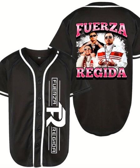 Fuerza regida Baseball Jersey | Polyester Fabric | Regular fit | Casual unisexswear | Suitable for Sports and Outdoors