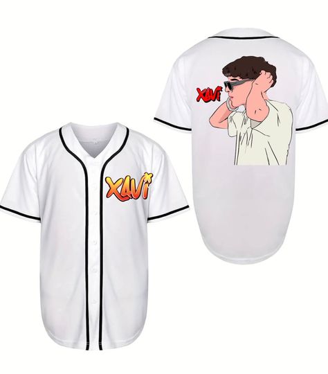 Xavi Baseball Jersey | Polyester Fabric | Regular fit | Casual unisexswear | Suitable for Sports and Outdoors