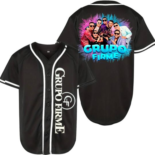 Grupo firme Baseball Jersey | Polyester Fabric | Regular fit | Casual unisexswear | Suitable for Sports and Outdoors
