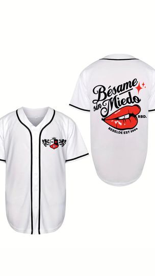 Discover Rebelde RBD Baseball Jersey | Polyester Fabric | Regular fit | Casual unisexswear | Suitable for Sports and Outdoors
