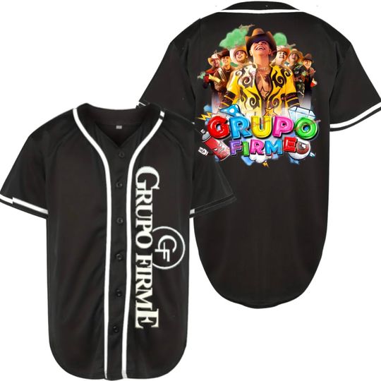 Grupo firme Baseball Jersey | Polyester Fabric | Regular fit | Casual unisexswear | Suitable for Sports and Outdoors