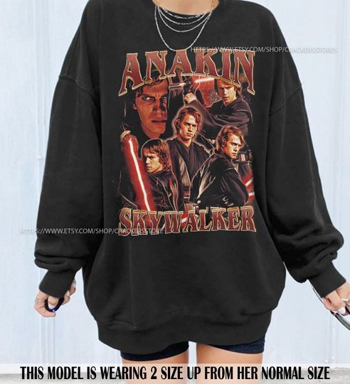 Anakin Skywalker Sweatshirt | Anakin Skywalker Vintage 90' Sweatshirt | Anakin Skywalker Classic Vintage Bootleg Shirt | Anakin Skywalker