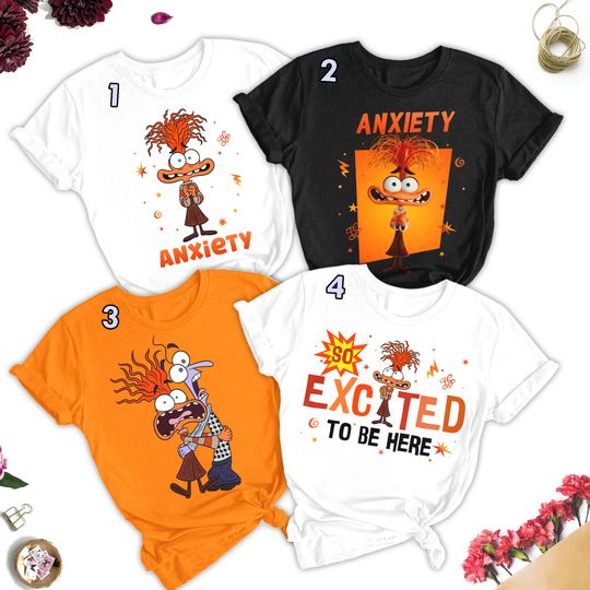 Inside Out Anxiety Characters Shirt, Inside Out Sweatshirt, Inside Out Group Graphic Tee, Inside Out Family Party Outfit, Halloween Shirt RE