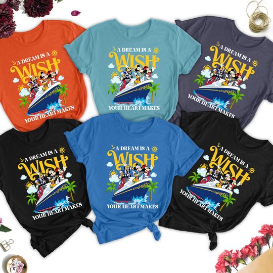 Dream Cruise Matching Shirt, Summer Trip Family Cruise Shirts, Cruising Family Vacation Shirt, Mouse And Friends Group Cruise Party Tee